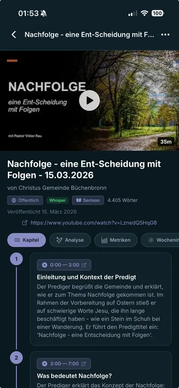 predigt.io App auf dem Smartphone